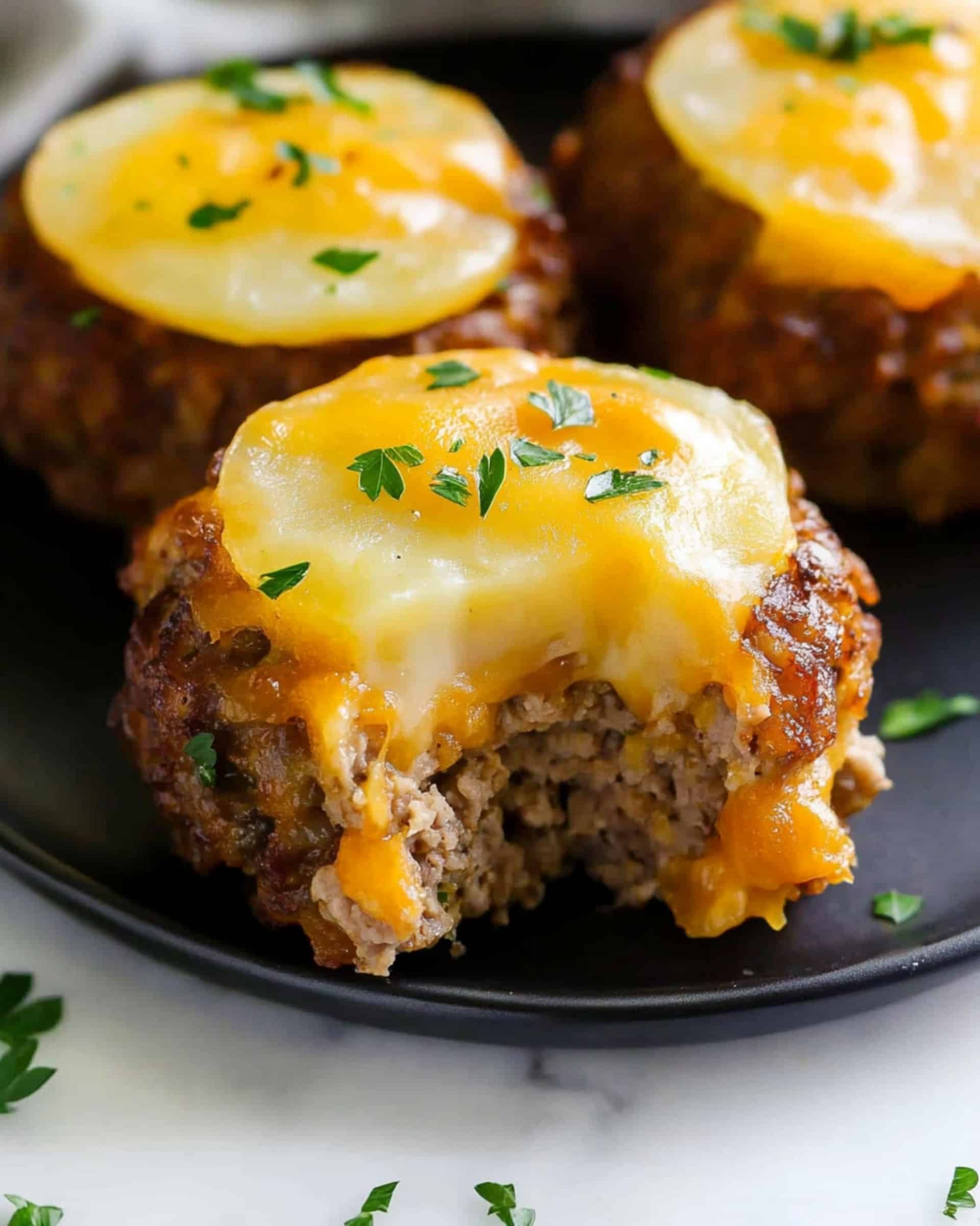 Mini Meatloaf with Potatoes Recipe