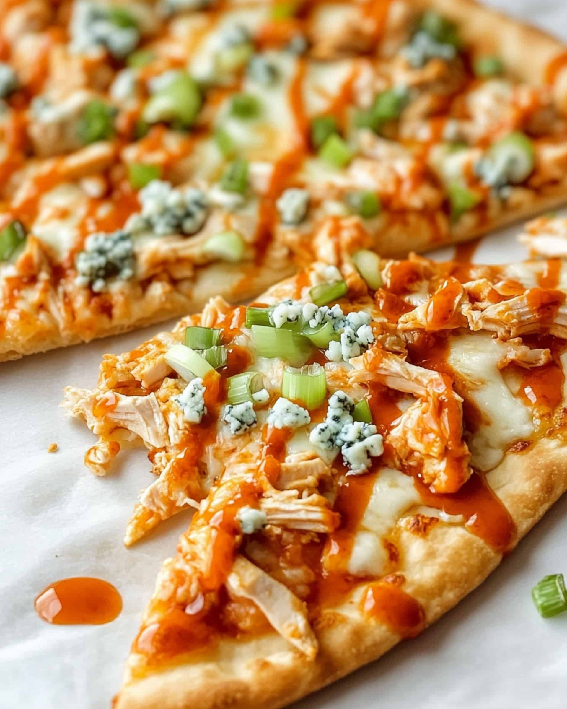 Buffalo Chicken Flatbread Pizza Recipe