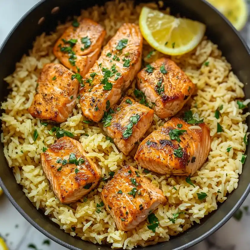 One Pot Salmon And Rice