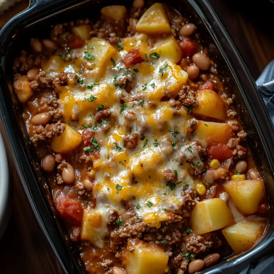 Slow Cooker Cowboy Casserole