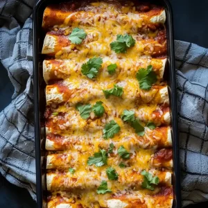 Ground Turkey Black Bean Enchiladas