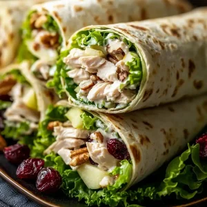 Chicken Apple Salad Wraps