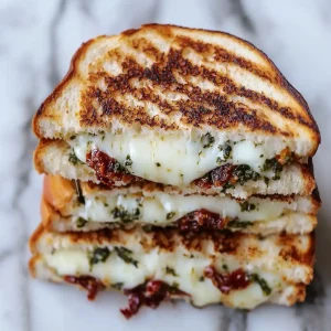 Sun-Dried Tomato Bacon Pesto Grilled Cheese