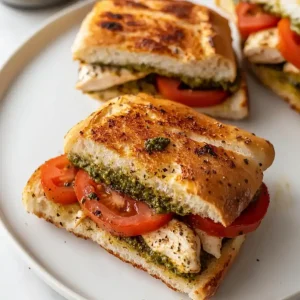 Ciabatta Chicken Pesto Sandwich